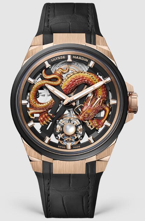 Review Best Ulysse Nardin Blast Tourbillon Dragon 1725-400-2A/1A watches sale